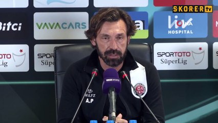Andrea Pirlo: "Kontrolü elinizde tutacağınız yerde bu tip goller yerseniz maçlar böyle oluyor"