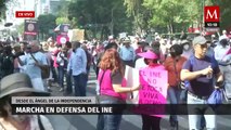 Inician preparativos para la marcha en defensa del INE en CdMx