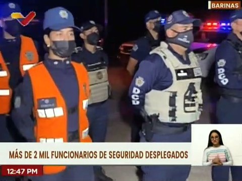 Más de 2 mil funcionarios de seguridad se despliegan en 12 municipios de Barinas modalidad nocturna
