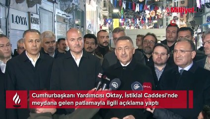 İstiklal Caddesi'nde bombalı saldırı! Fuat Oktay'dan açıklama
