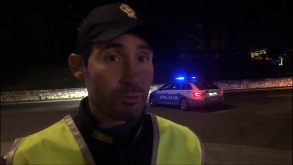 Siena, il servizio della Stradale di notte contro le stragi del sabato sera