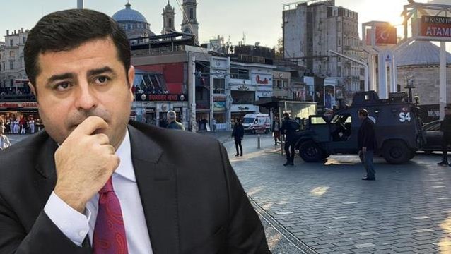 Demirtaş'tan Taksim'deki patlamayla ilgili çok konuşulacak paylaşım: Kim hangi amaçla yaparsa yapsın terördür