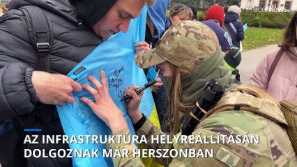 Már az infrastruktúra helyreállításán dolgoznak az ukránok Herszonban