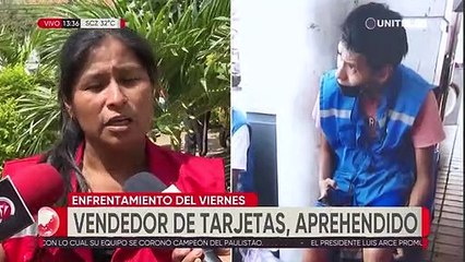 Vendedor de tarjetas fue detenido tras represión policial