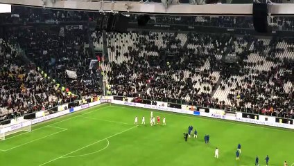 Juventus - Lazio, la squadra ringrazia i tifosi presenti allo Stadium