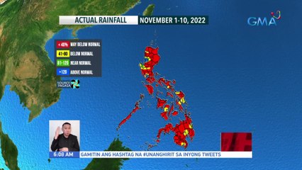 Weather update as of 6:08 AM (November 14, 2022) | UB