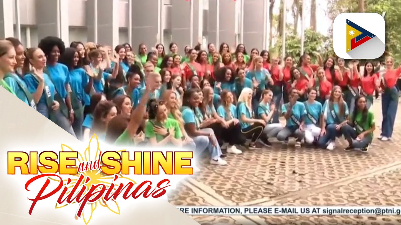 Miss Earth 2022 candidates, bumisita sa Asean Center for Biodiversity headquarters sa Los Baños