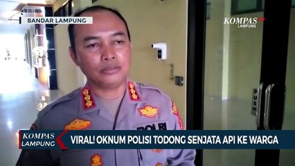 Viral! Oknum Polisi Todong Senjata Api ke Warga