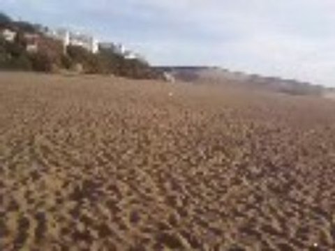 plage moulay bousselham le 16/3/08 au couché du soleil.