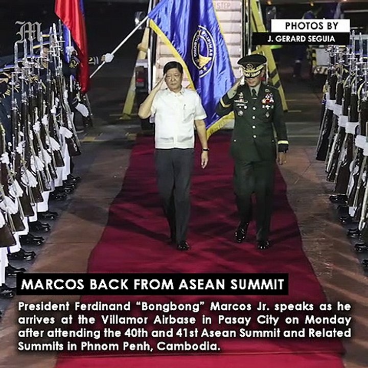 Marcos back from Asean Summit