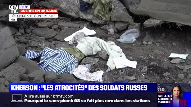 Ukraine: Volodymyr Zelensky accuse les Russes d'atrocités à Kherson