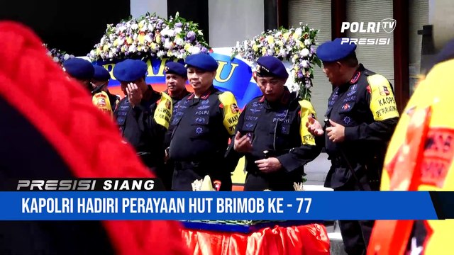 Kapolri HUT Brimob Dalam Pengamanan KTT G20