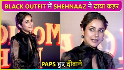 Shehnaaz Gill Looks Cute Yet Classy In Black Outfit