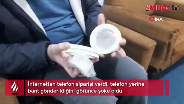 İnternetten telefon siparişi verdi gelen paket şoke etti