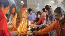 Shilpa Shetty बाबा विश्वनाथ के दर्शन करने Varanasi पहुंची, गंगा आरती करते हुए Share किया Video