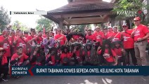 Bupati Tabanan Gowes Sepeda Ontel Keliling Kota Tabanan