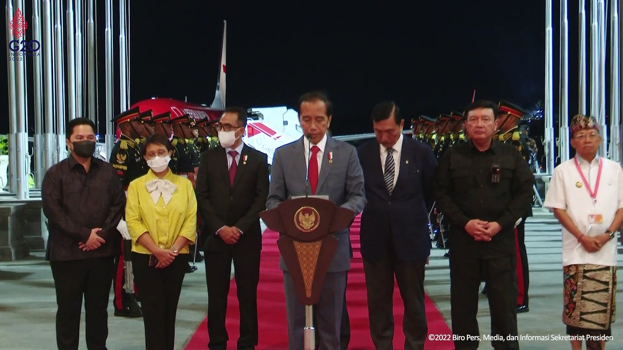 Press Statement from President Jokowi, Ngurah Rai International Airport 2022