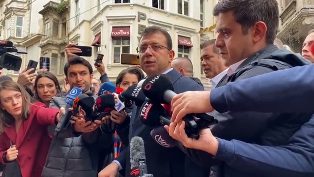 Ekrem İmamoğlu patlamanın yaşandığı bölgede açıklama yaptı