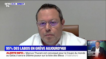 Grève des laboratoires: le directeur d'Inovie ne conteste pas "la contribution exceptionnelle" mais "la réforme structurelle"