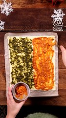 CUISINE ACTUELLE - Sapin feuilleté aux deux pestos
