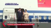 Momen Presiden China Xi Jinping Tiba di Bali Untuk KTT G20, Disambut Luhut dan Gubernur