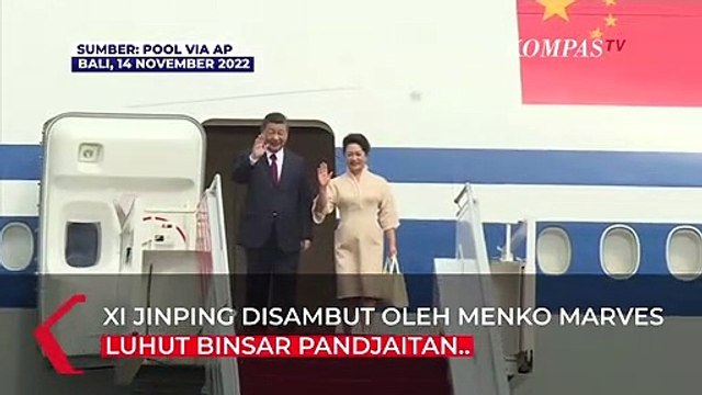 Momen Presiden China Xi Jinping Tiba di Bali Untuk KTT G20, Disambut Luhut dan Gubernur