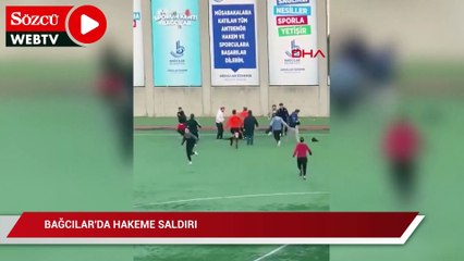 Bağcılar'da hakeme saldırı