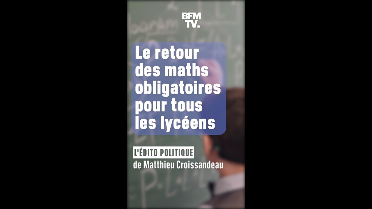 ÉDITO - Retour des maths au lycée: "Un pas en avant + un pas en arrière = du sur place"
