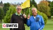 Golfer pals beat odds of 17 million to one by getting holes-in-one in consecutive shots on the same hole