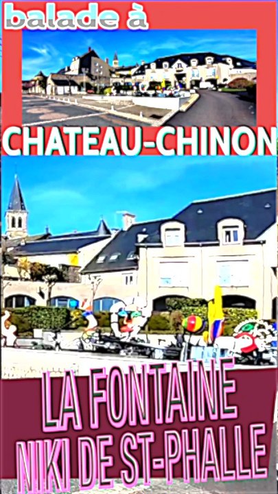 2 - la fontaine NIKI DE SAINT-PHALLE visite touristique à CHATEAU-CHINON dans le Morvan