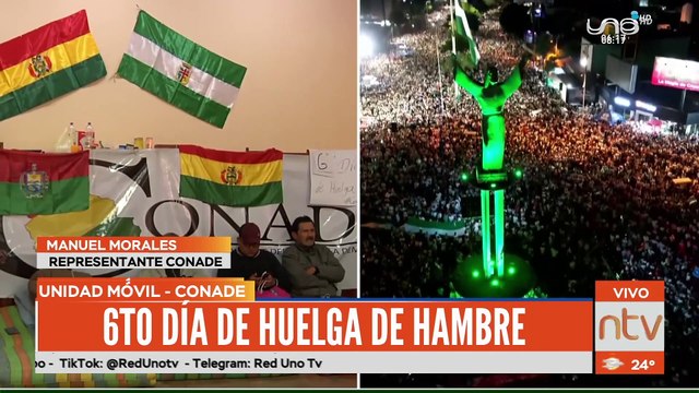 El Conade ingresa a su 6to día de huelga de hambre den demanda del censo 2023