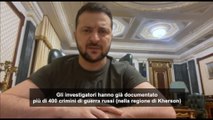 Zelensky: a Kherson documentati oltre 400 crimini di guerra russi