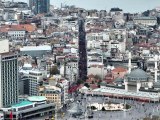 Türk bayraklarıyla donatılan İstiklal Caddesi böyle görüntülendi