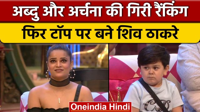 Bigg Boss 16 : Abdu Rozik और Archana Gautam की गिरी रैंकिंग, टॉप पर Shiv Thakare| वनइंडिया हिंदी