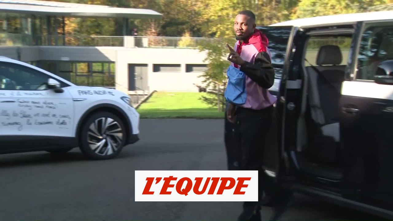 Marcus Thuram est arrivé à Clairefontaine - Foot - CM 2022 - Bleus