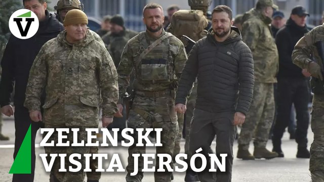 Zelenski visita Jersón pocas horas después de ser reconquistada