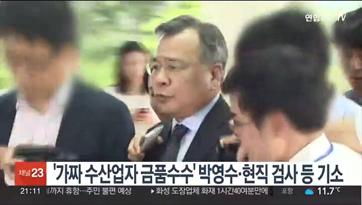 검찰, '가짜 수산업자 금품수수' 박영수·현직 검사 등 기소