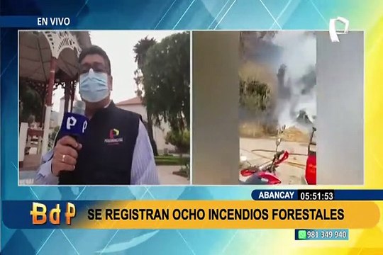 Incendios forestales en Abancay: autoridades, bomberos y pobladores trabajan en su extinción