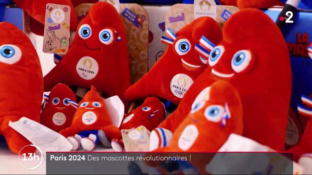 Paris 2024 - Le Comité d’organisation a dévoilé ce matin les Phryges , les deux mascottes des Jeux olympiques et paralympiques - VIDEO