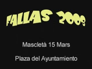Fallas 2008 mascleta 15 mars