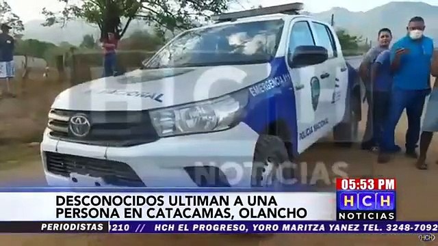 Desconocidos ultiman a una persona en Catacamas, Olancho