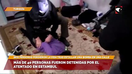 Más de 40 personas fueron detenidas por el atentado en Estambul