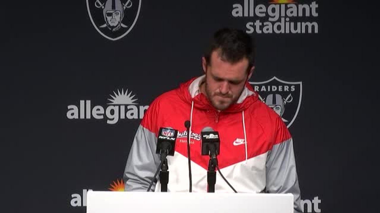 Raiders-qb carr unter tränen: "das kotzt mich an"