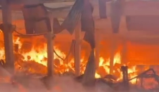 Villastellone (TO) - In fiamme capannoni nella zona industriale (14.11.22)