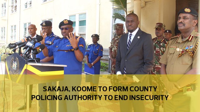 Sakaja, Koome to form county policing authority to end insecurity