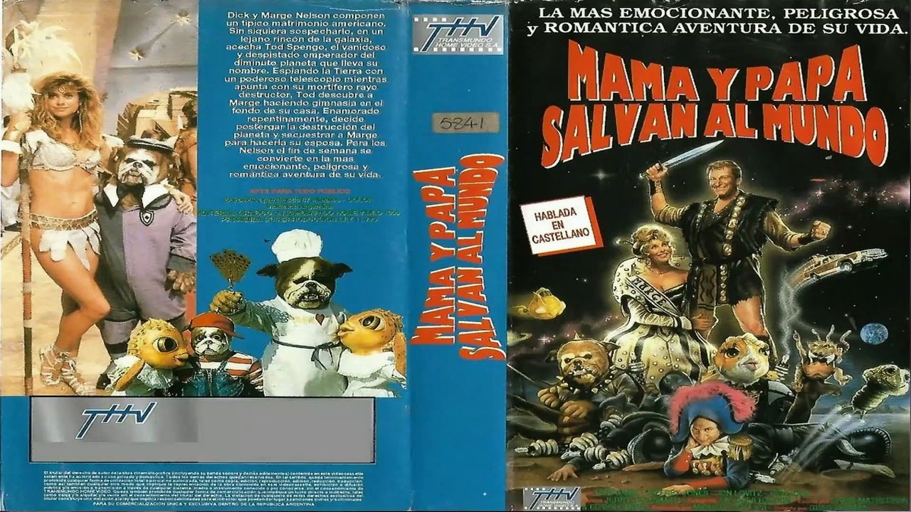 Mom And Dad Save The World 1992 Español Latino Doblaje Argentino VHS - Mamá y Papa Salvan al Mundo