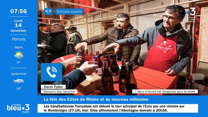 14/11/2022 - Le 6/9 de France Bleu Vaucluse