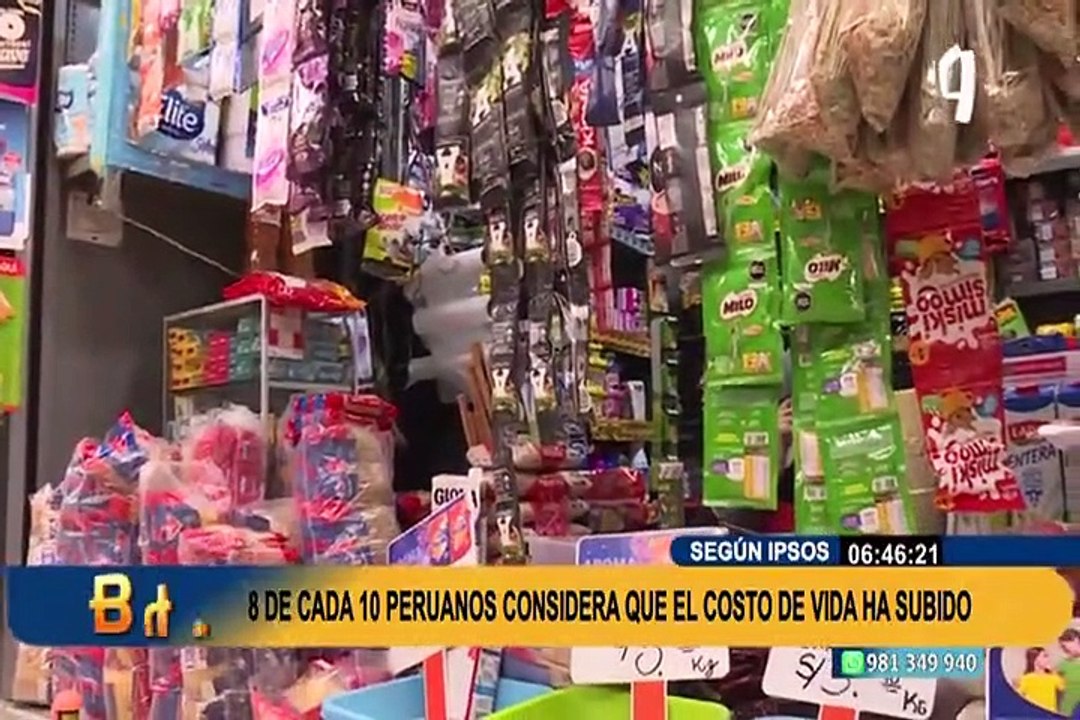 Encuesta Ipsos: ocho de cada diez peruanos consideran que el costo de vida ha subido mucho