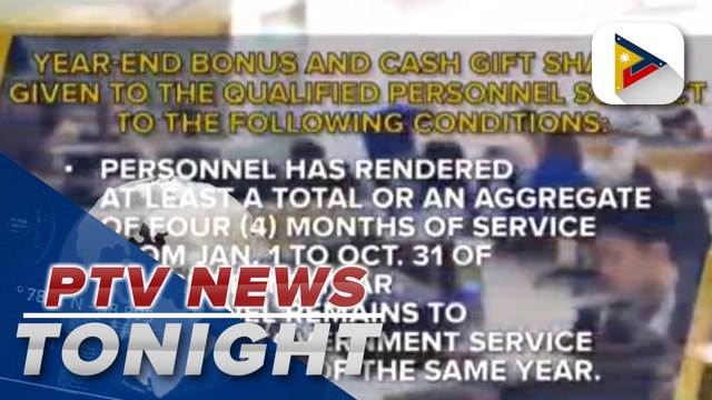 DBM: Qualified nat’l gov’t employees to receive year-end bonus starting Nov. 15