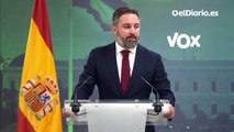 Abascal insta a Feijóo a presentar una moción de censura para desalojar a Sánchez